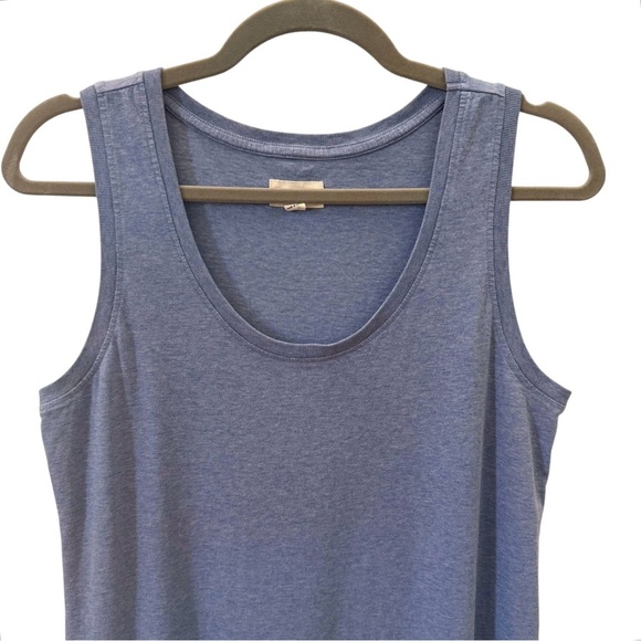 PACT Organic Softspun Tank Midi Dress Blue Size Small - Picture 2 of 7